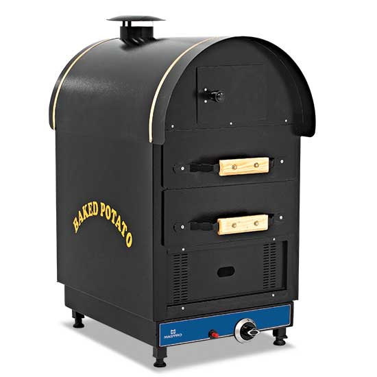 Mastro Kartoffelbackofen mit 2 Schubladen, Ofenkapazität 24-30 Kartoffeln pro Stunde