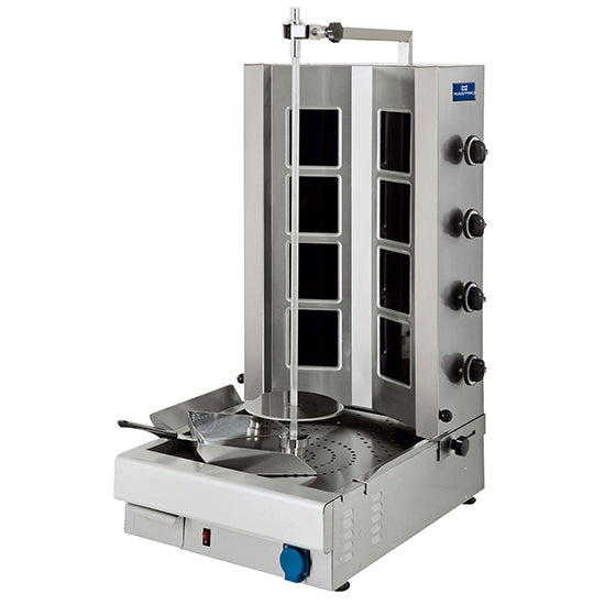 Mastro Glaskeramik-Dönergrill (4 Heizzonen), Edelstahl, 5,6kW, 380-415V, 480x630x1115mm