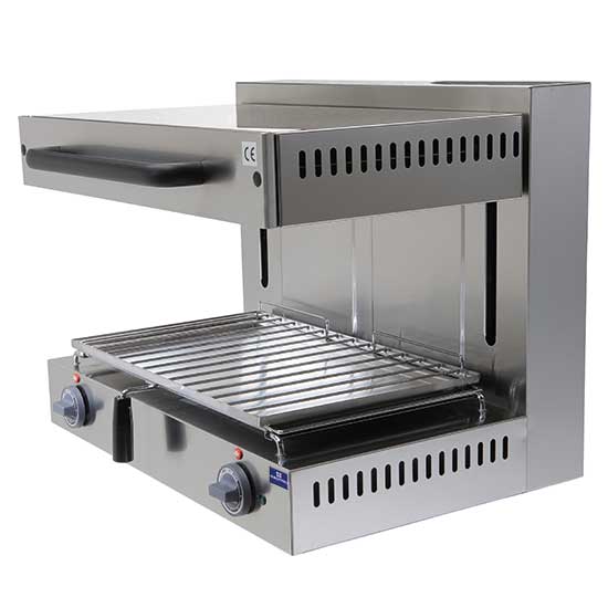 Mastro Gas-Liftsalamander (inkl. Rost GN1/1), Edelstahl, 7kW, 500x680x500mm