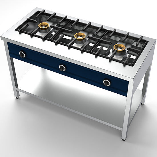 Mastro Pancake Gaskocher, 3 Brenner, je 8kW