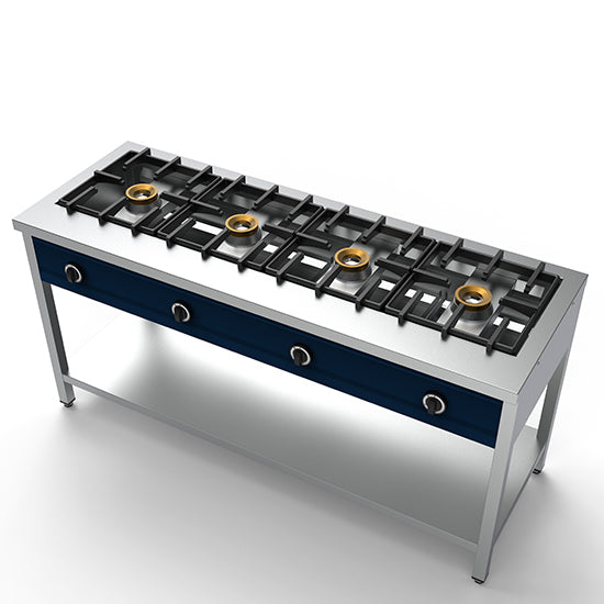 Mastro Pancake Gaskocher, 4 Brenner, je 8kW