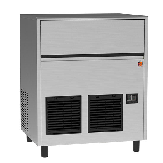 Ristormarkt Eiswürfelbereiter (Luftkühlung), Edelstahl, 0,59kW, 230-240V, Produktion: 67kg/24h, 738x600x822mm