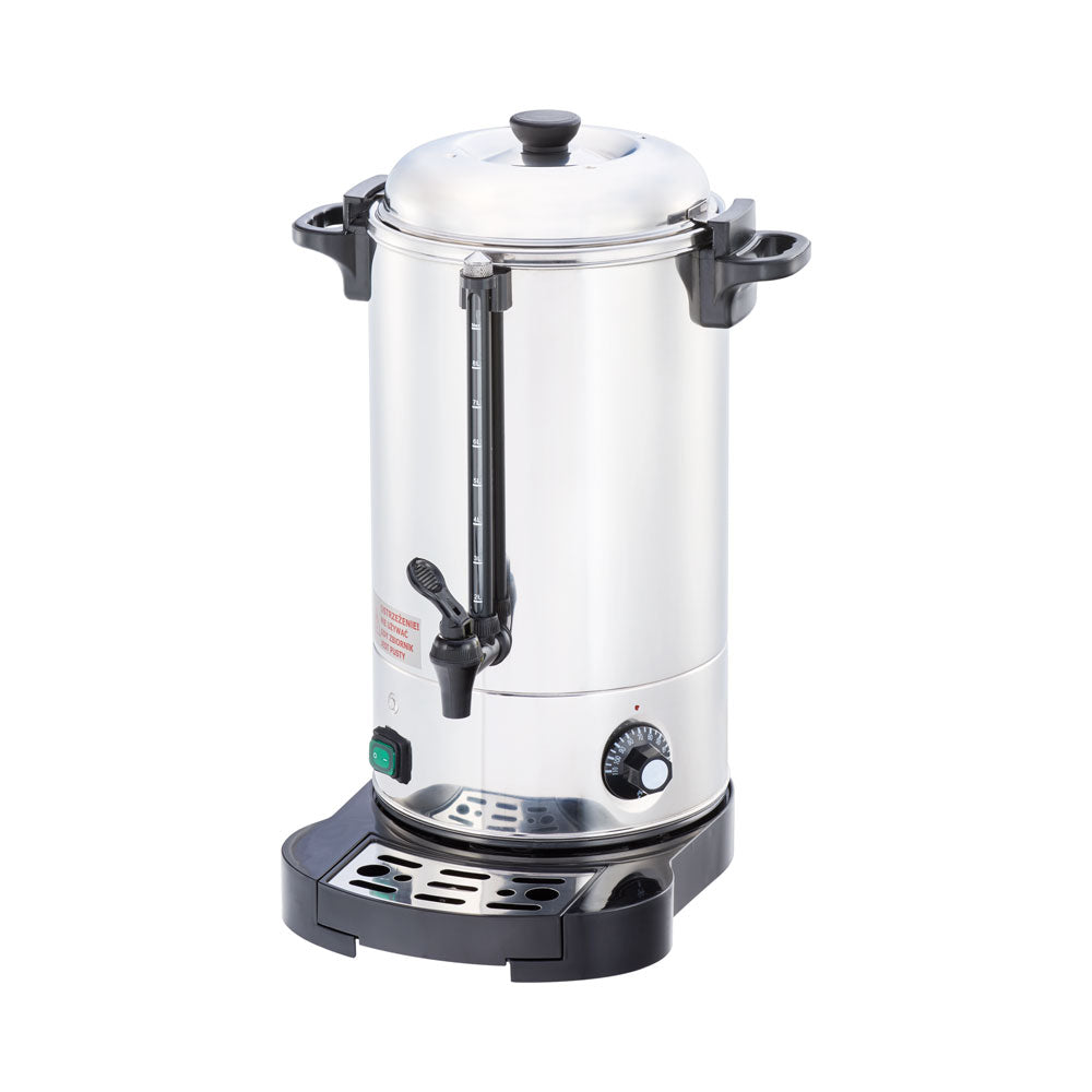 Stalgast Heißwasser-Spender (Doppelwandig), Edelstahl, Silber, 1,5kW, 230V, Inhalt: 9L, Durchmesser: 241mm, Höhe: 480mm