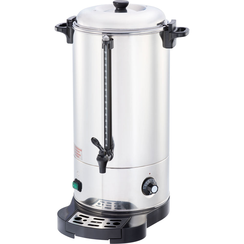 Stalgast Heißwasser-Spender (Doppelwandig), Edelstahl, Silber, 2,4kW, 230V, Inhalt: 18L, Durchmesser: 288mm, Höhe: 602mm