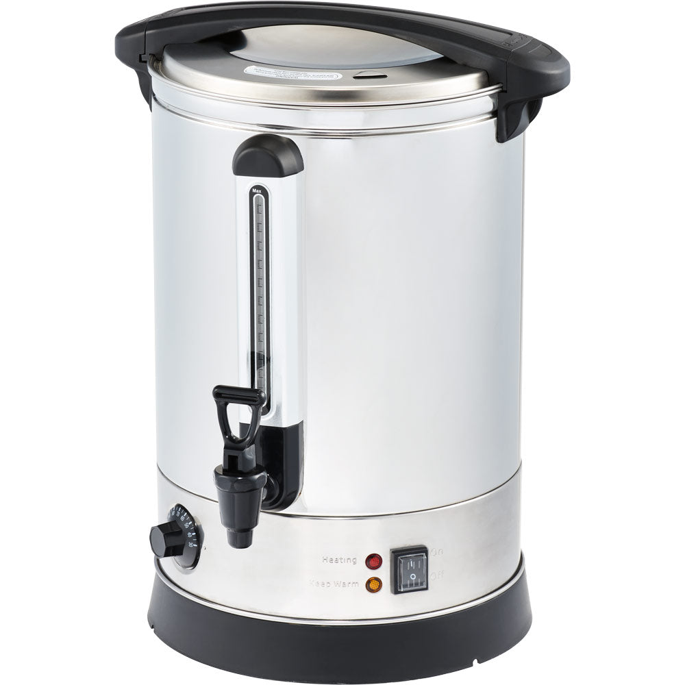Gredil Heißwasser Spender, Edelstahl, 2,5kW, 230V, Inhalt:10L, Durchmesser: 280mm, Höhe: 487mm