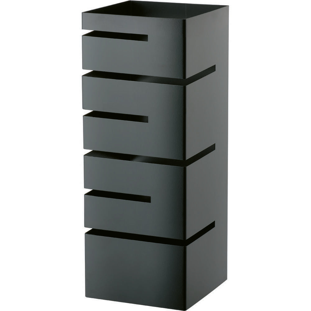 Stalgast Buffet-Ständer niedrig, Einschübe winklig, 150x150x355 mm (BxTxH), schwarz