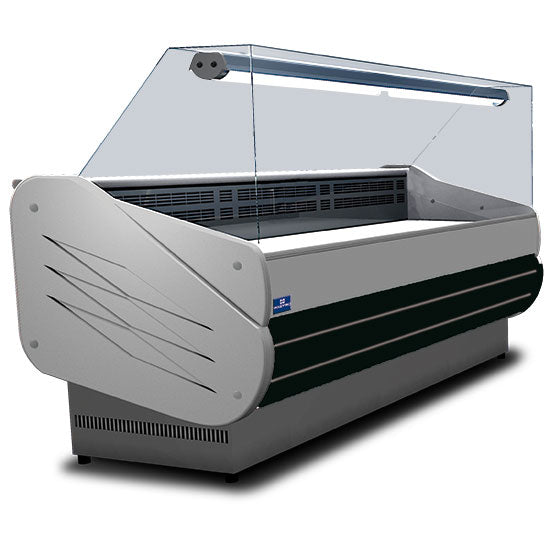 Mastro Kühltheke 2480 mm mit gerader Frontverglasung, Umluft Kühlung, +3°/+5°C