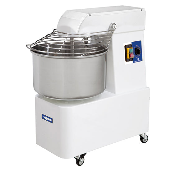 Mastro Spiralteigkneter auf Räder, 12 kg/16 Liter, 1 Geschwindigkeit, mit Timer