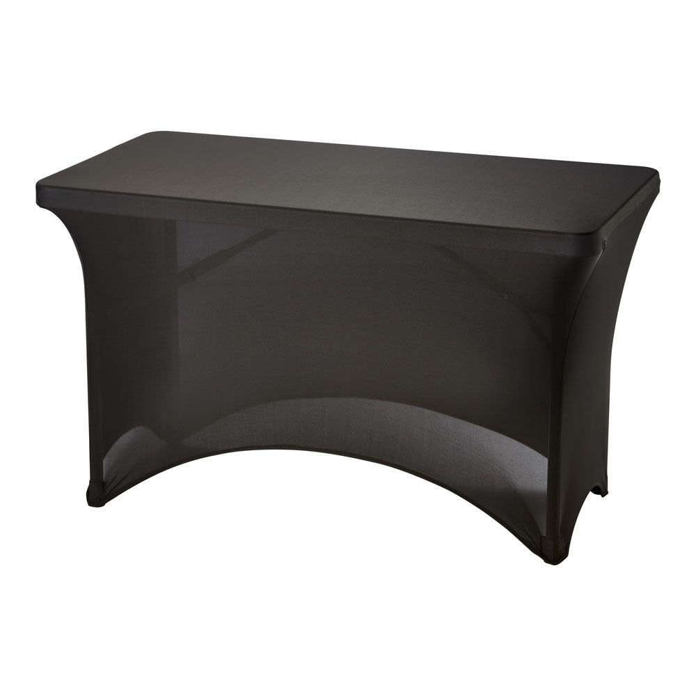 Husse (Für Buffettische), Polyester und Elasthan, Schwarz, 1220x610x740mm