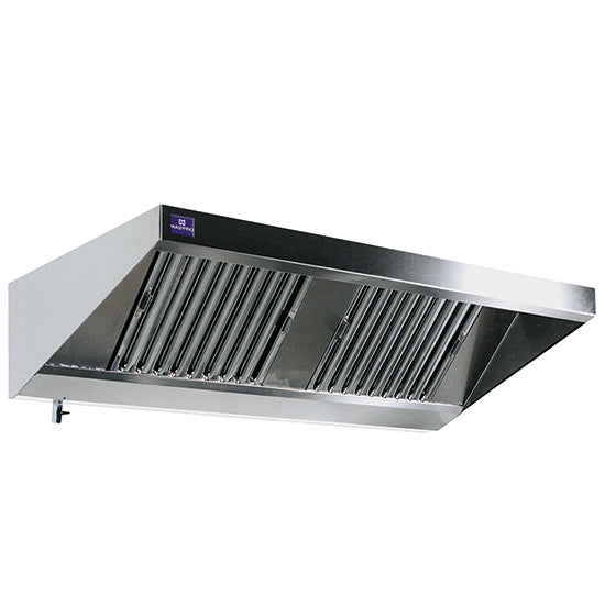 Mastro Wandhaube Snack (Mit Beleuchtung), Edelstahl, Silber, 2000x1100x450mm
