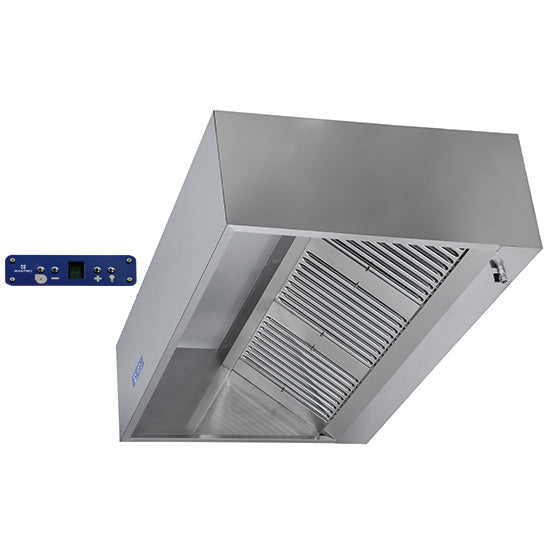 Mastro Wandhaube in Kastenform mit Motor, Beleuchtung und Drehzahlregler, 1600x1100 mm
