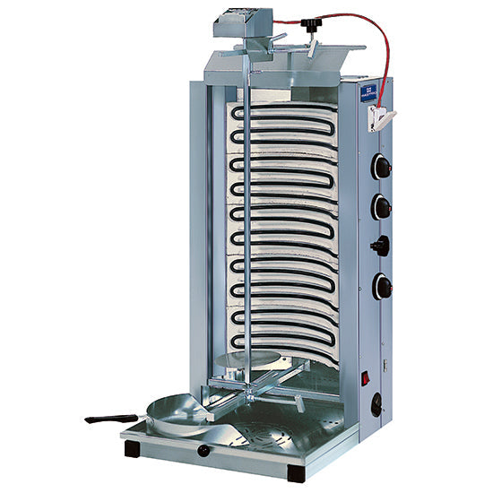 Mastro Elektro-Dönergrill (3 Heizzonen), Edelstahl, 9kW, 380-415V, 525x480x1120mm