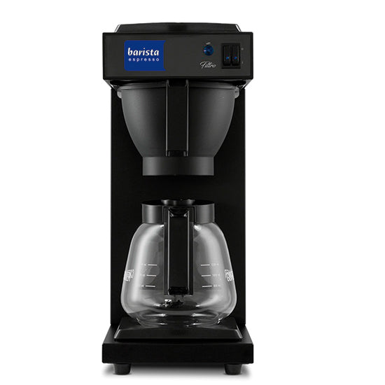 Mastro Filterkaffeemaschine mit 1 Glaskanne 1,8 Liter und 2 Warmhalteplatten, manuelle Wasserbefüllung