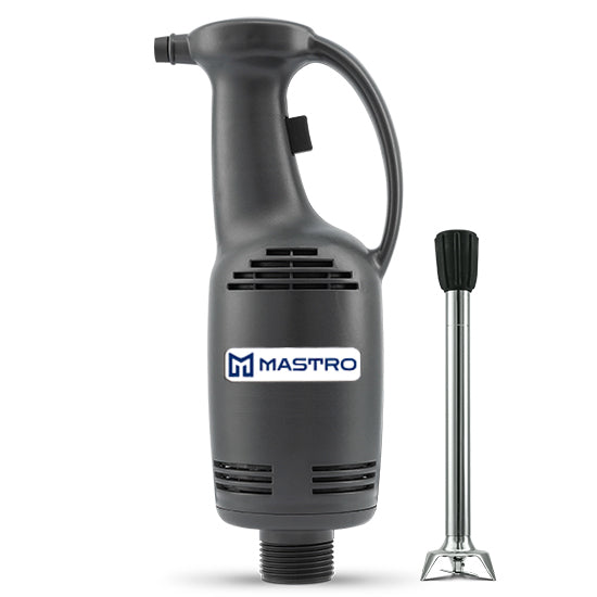 Mastro Stabmixer (1 Geschwindigkeit), Edelstahl, Schwarz und Silber, 0,25kW, 230V, 130x98x705mm