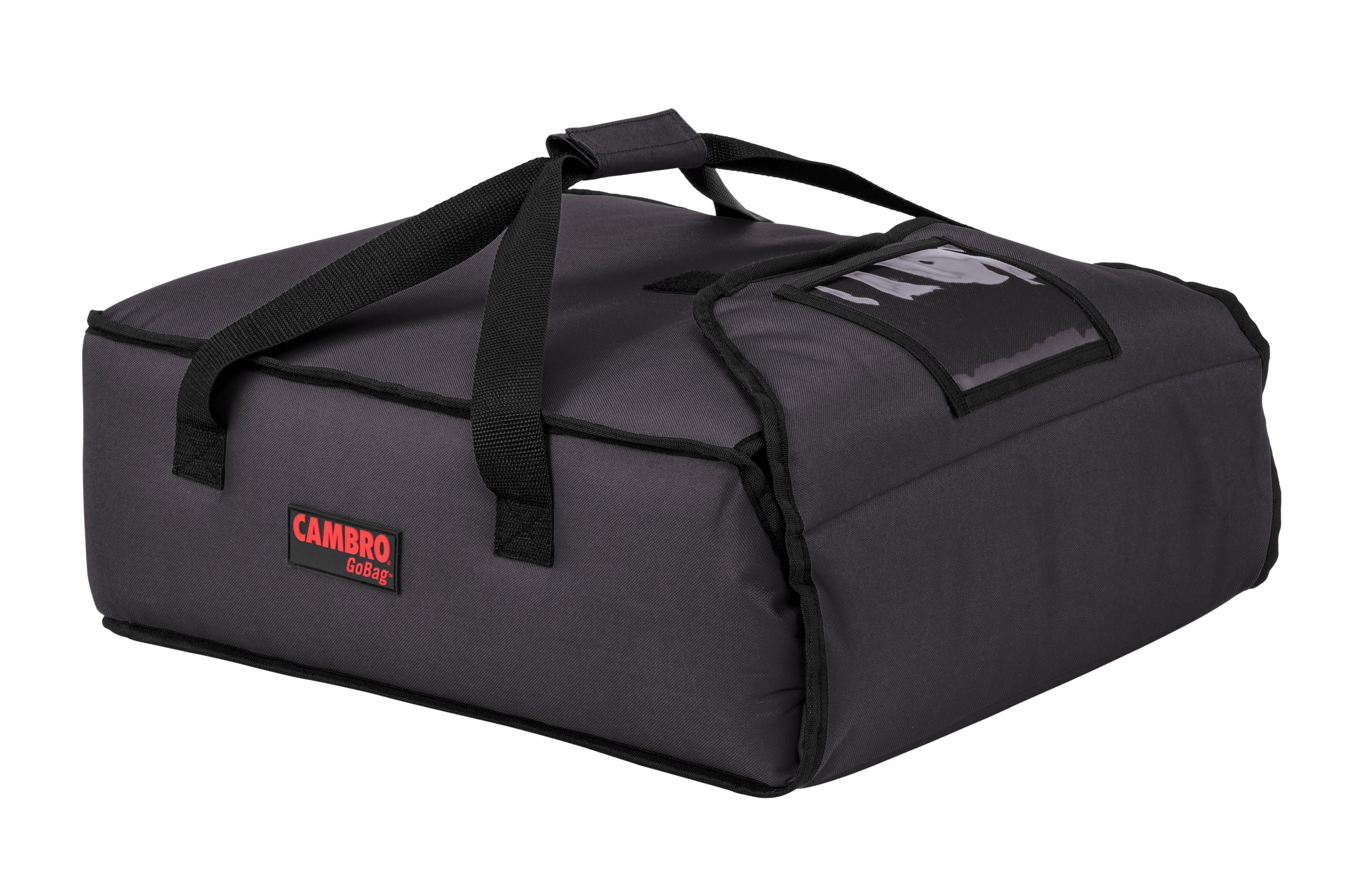 Cambro GoBag® Bietet Platz für zwei 40,6 cm oder drei 35,5 cm große Pizzakartons, ABM: 43 x 41 x 27 cm, 1 Stück im Karton - GBP216110