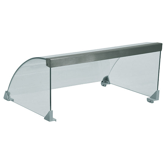 Ristormarkt Hustenschutz aus Glas für Würstchenwärmer mit 9 Rollen