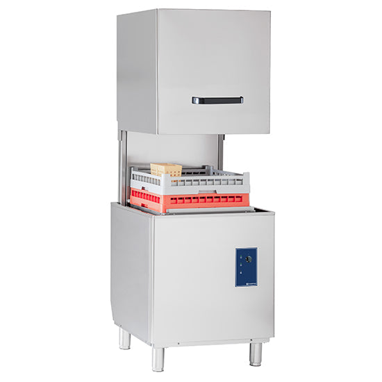 Mastro Korbdurchschubspülmaschine mit Spülmitteldosierer, mechanisch, Korbmaß 50x50 cm, max H=42 cm