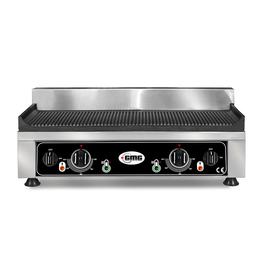 GMG Grillplatte (2 Heizzonen, gerillt), 2,2kW, 230V, 540x330x240mm (GP5530E)