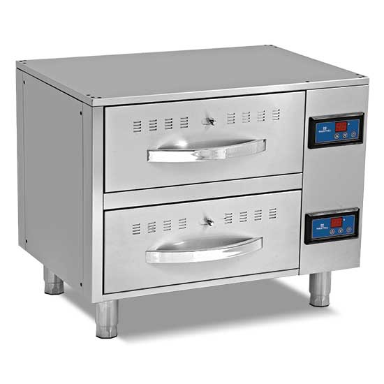 Mastro Warmhalteschublade, 2 Schubladen je GN 1/1