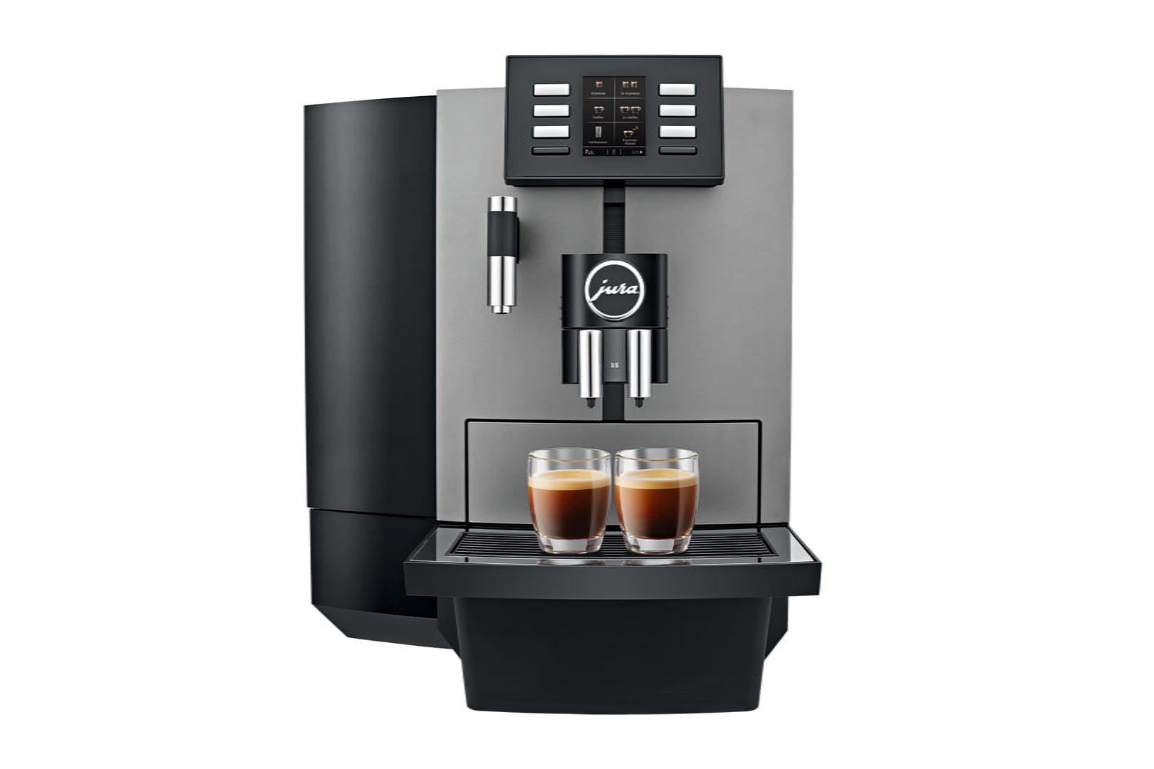 Jura X6 (Tankversion) Dark inox, Kaffeevollautomat, bis zu 80 Tassen pro Tag