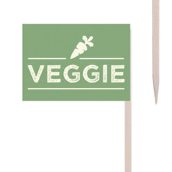 Kögler 3.750x Deko-Picker "Flagge, Veggie", 15x 250 Stk./Schaukart.