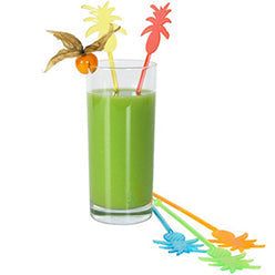 Kögler 600x MEHRWEG Rührstäbe "Ananas" mit Spitze, 6x 100 Stk./Klarsichtb.