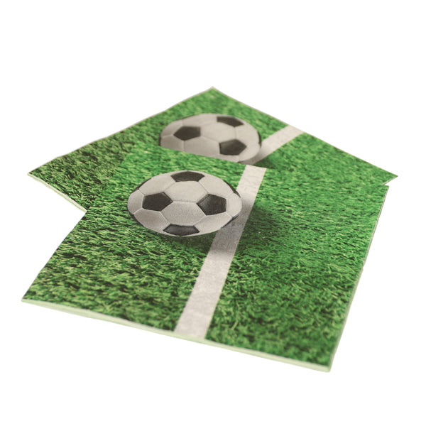 Kögler 500x Servietten 3-lagig "Fußballrasen", 1/4 Falz, 10x 50 Stk./Set