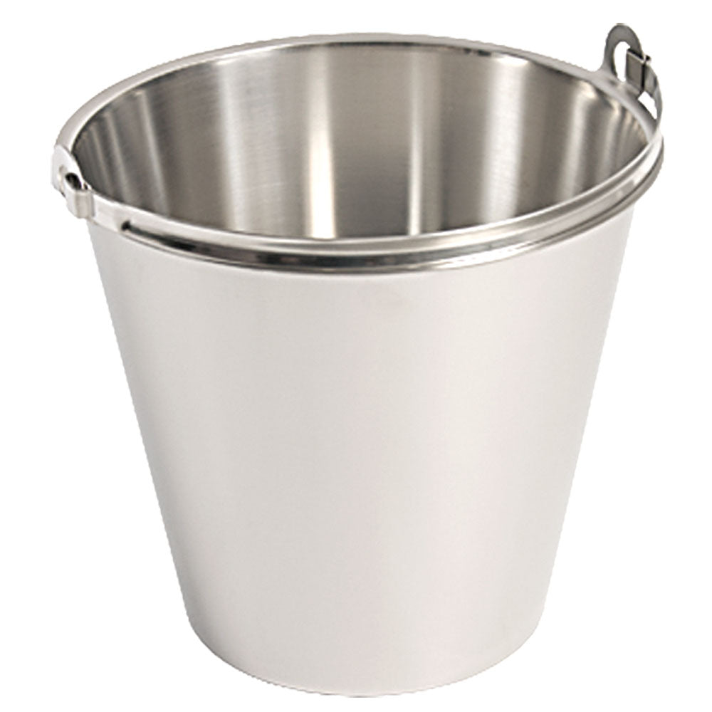 Stalgast Eimer (Ohne Bodenreifen), Edelstahl, Serie: PREMIUM, Inhalt: 7L, Durchmesser: 235mm, Höhe: 245mm