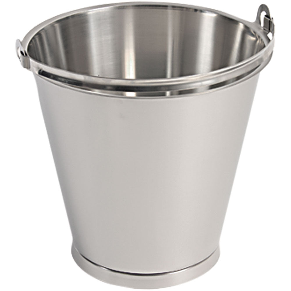 Stalgast Eimer (Mit Bodenreifen), Edelstahl, Serie: PREMIUM, Inhalt: 10L, Durchmesser: 280mm, Höhe: 265mm