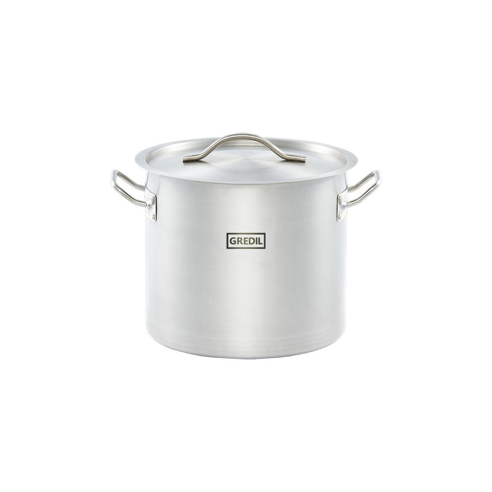 Gredil Suppentopf (inkl. Deckel), Edelstahl, Serie: ECO, Inhalt: 9L, Durchmesser: 240mm, Höhe: 200mm