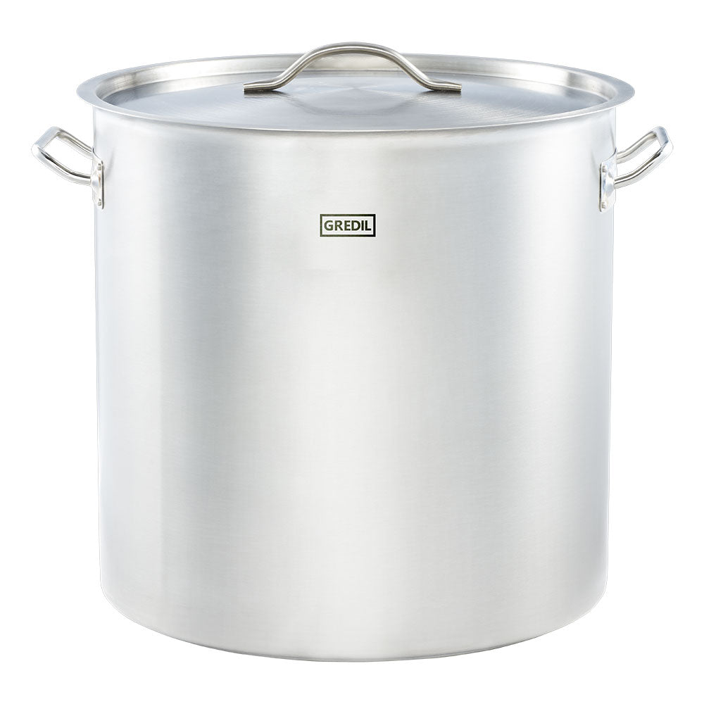 Gredil Suppentopf (mit Deckel), Edelstahl, Serie: ECO, Inhalt: 71,6L, Durchmesser: 450mm, Höhe: 450mm