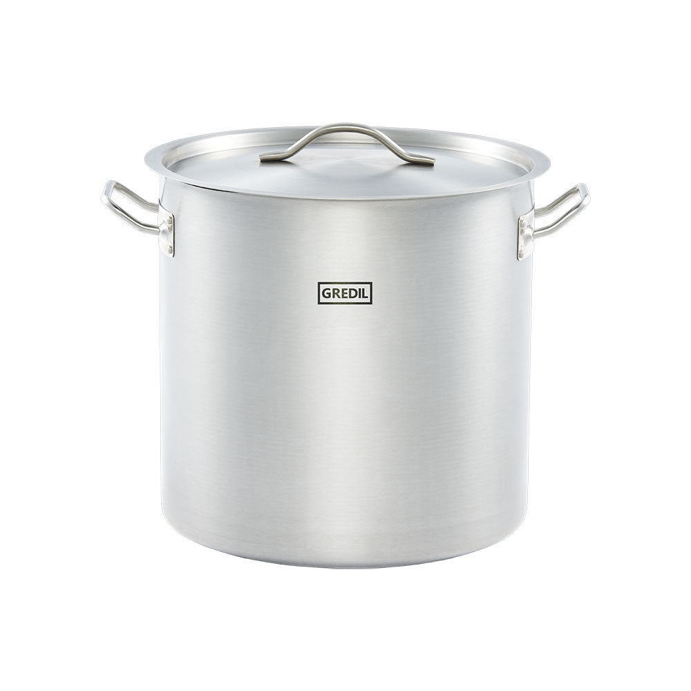 Gredil Suppentopf (inkl. Deckel), Edelstahl, Serie: ECO, Inhalt: 25,7L, Durchmesser: 320mm, Höhe:320mm