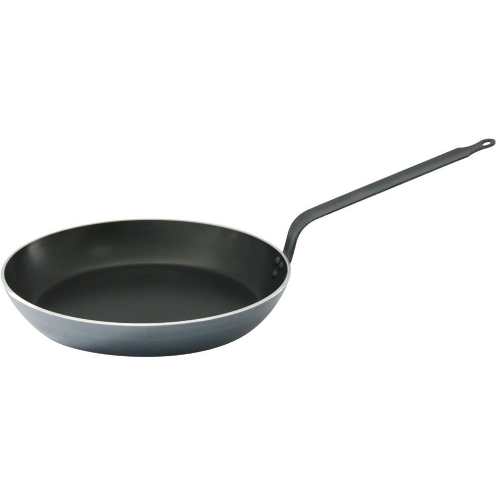 Stalgast Bratpfanne, Aluminium, Schwarz und Silber, Durchmesser: 400mm, Höhe: 55mm