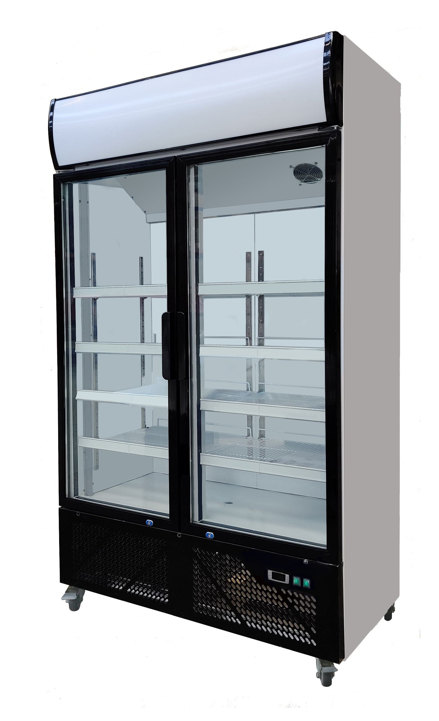 Skyrainbow Getränkekühlschrank (Mit Display), Edelstahl und Kunststoff, Schwarz und Weiß, 0,32kW, 230V, 600L, 1080x588x2080mm