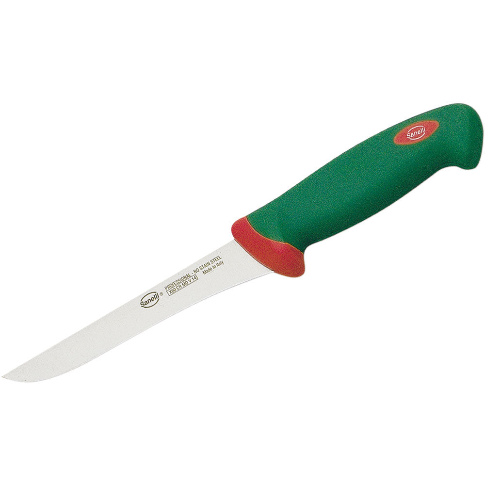 Sanelli Ausbeinmesser, Edelstahl, Grün, Ergonomischer Griff, Klingenlänge: 160mm