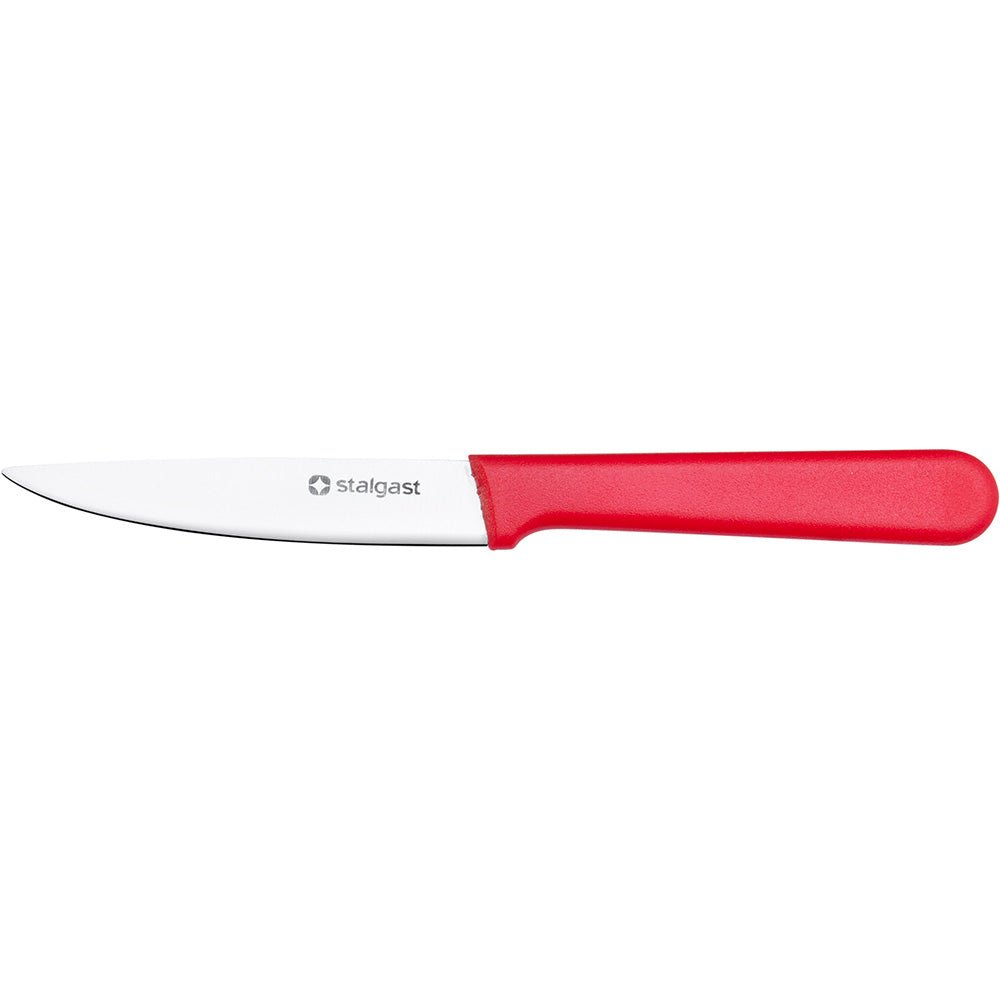 Stalgast Schälmesser (HACCP), Edelstahl, Rot, Klingenlänge: 90mm