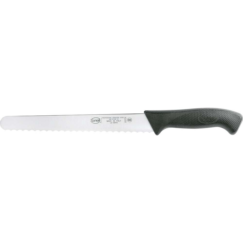 Sanelli Skin Brotmesser, Edelstahl, Schwarz, Klingenlänge: 235mm