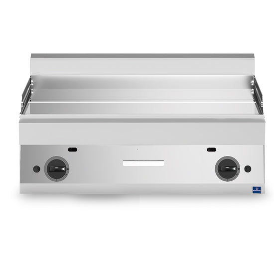 Mastro Gas-Grillplatte, Tischmodell, verchromt glatt