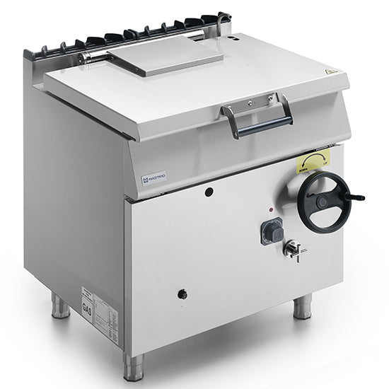 Mastro Gas-Kippbratpfanne, Kapazität 60 Liter, Edelstahl-Becken, 800x730x900mm (BxTxH)