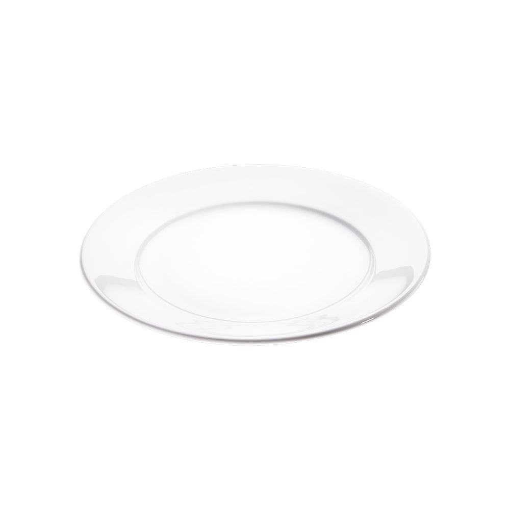 Stalgast 12x Teller "Flach", Porzellan, Serie: Isabell, Weiß, Durchmesser: 230mm