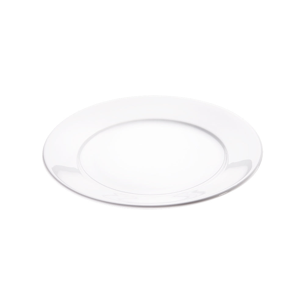 Stalgast 12x Teller "Flach", Porzellan, Serie: Isabell, Weiß, Durchmesser: 240mm
