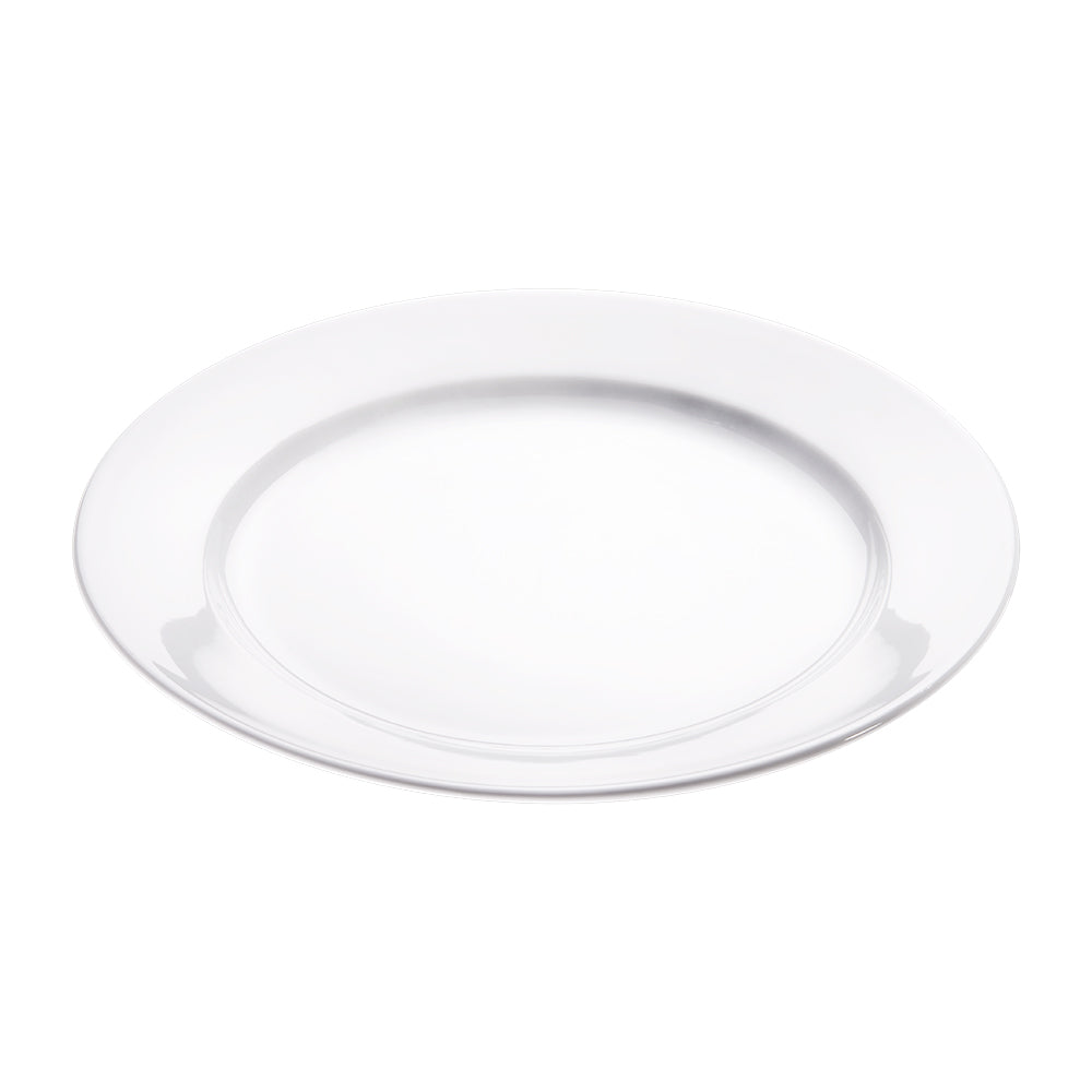 Stalgast 12x Teller "Flach", Porzellan, Serie: Isabell, Weiß, Durchmesser: 280mm