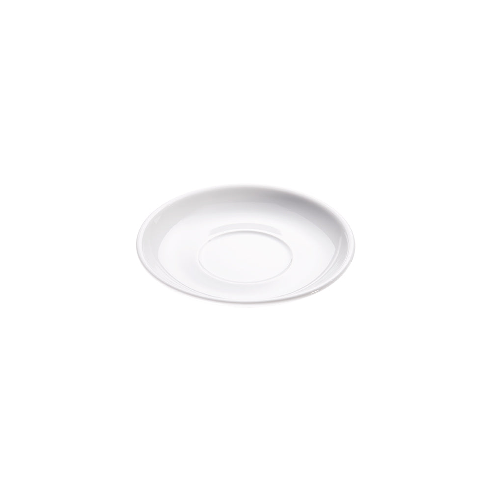Stalgast Untertasse für Cappuccino-Tasse, reinweißes Hotelporzellan, Serie Isabell, Ø 14,5 cm