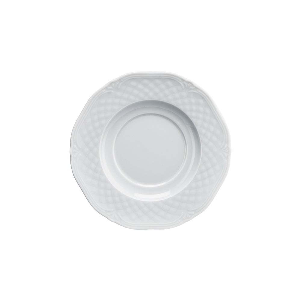 6x Untertasse (Für Suppentasse), Porzellan, Serie: Aphrodite, Weiß, Durchmesser: 170mm