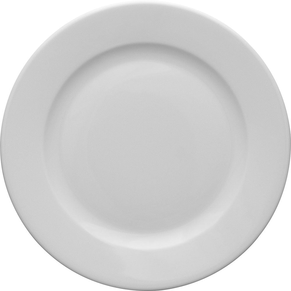 6x Speiseteller, Porzellan, Serie: Kaszub/Hel, Weiß, Durchmesser: 265mm
