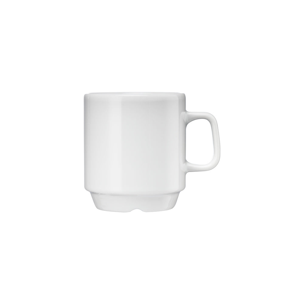 6x Kaffeebecher, Porzellan, Serie: Kaszub/Hel, Weiß, Inhalt: 200ml