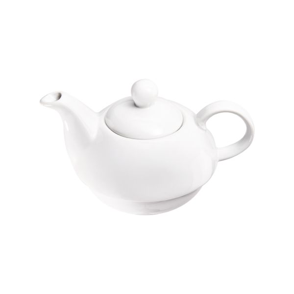 Stalgast Teekanne (mit Tasse und Untertasse), Porzellan, Weiß, Serie: Isabell, Inhalt: 350ml