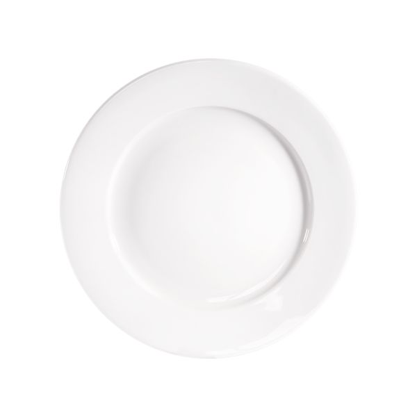 Stalgast 6x Teller "Flach", Porzellan, Weiß, Serie: Isabell, Durchmesser: 24cm