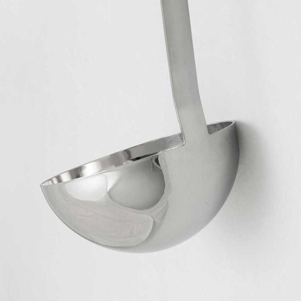 Stalgast Schöpfkelle (Monoblock, ergonomischer Griff), Edelstahl, Silber, Durchmesser: 16cm, Länge: 47,4cm