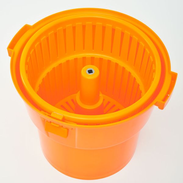 Stalgast Salatschleuder, Polypropylen, Orange, Inhalt: 19L, Durchmesser: 420mm, Höhe: 580mm
